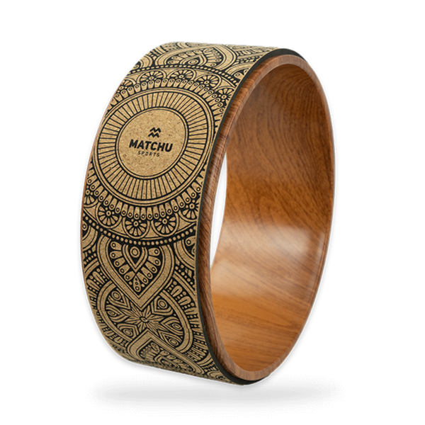Cork Yoga Wheel - Eco-Friendly, Non-Slip Wheel for Stretching &amp; Balancing