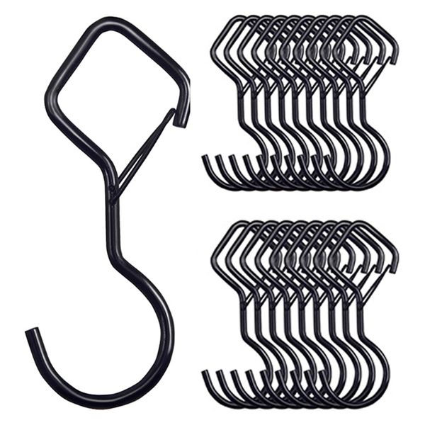 20 Pcs Diamond S Hooks for Hanging Heavy Duty 3.5-Inch Heavy Duty Metal S H
