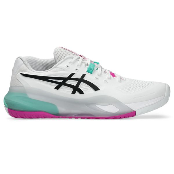 ASICS Men's GEL-RESOLUTION X Tennis Shoes - White/Aurora Green