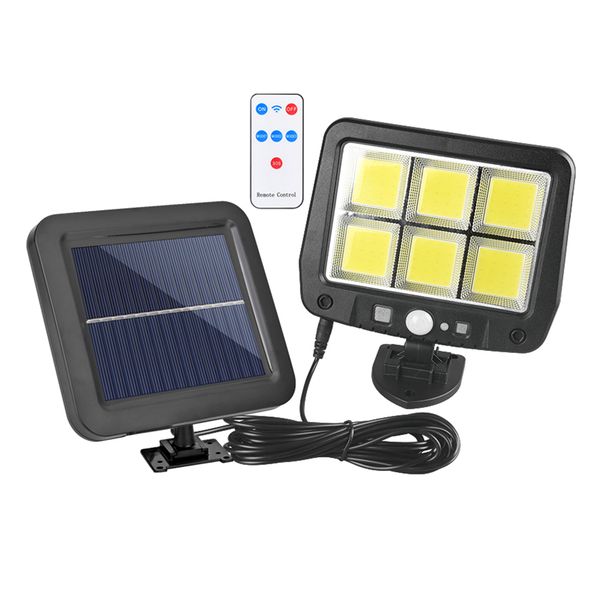 Outdoor 3 Mode Solar Split Motion Sensor Light with Remote Control 120COB