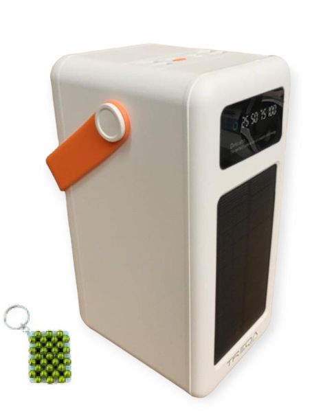 Treqa TR-957-100000Mah Solar Power Bank With Hand Handle + Key Chain