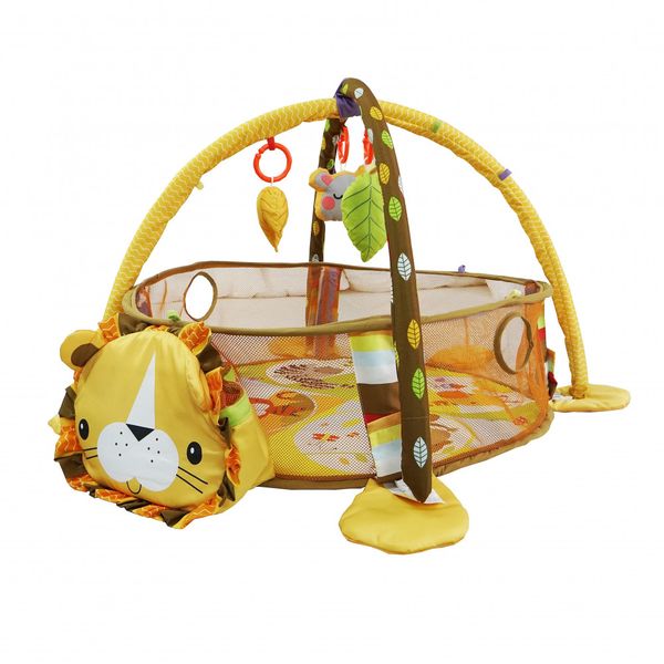 Lion Designed Activity Play Mat With Gym And Balls (MBH260502)