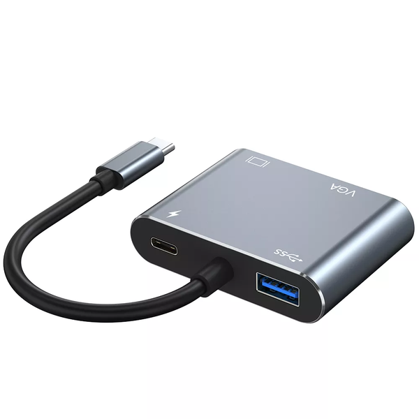 4K Ultra HD USB-C To VGA And HDMI Hub