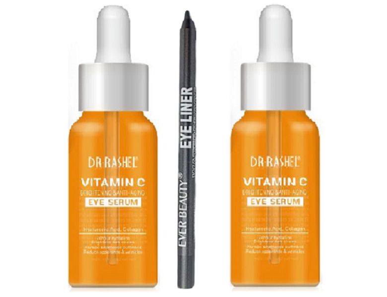 Vitamin C Eye serum and Eye liner Combo