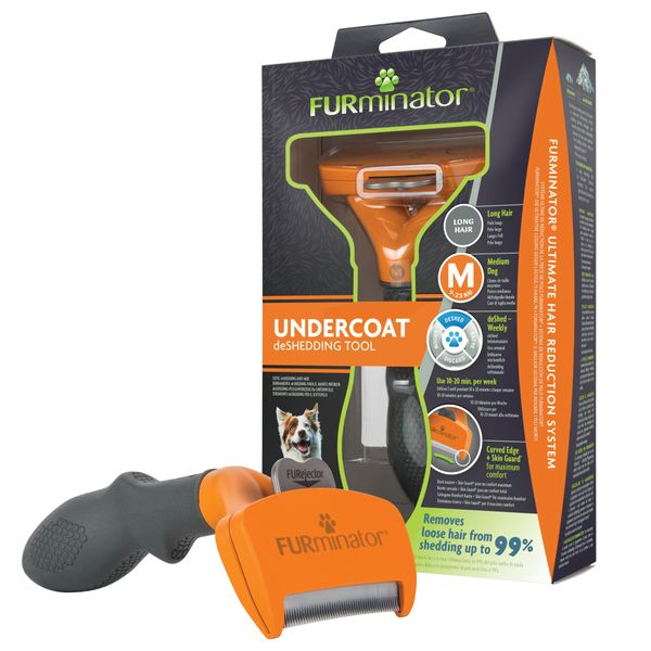 Furminator Long Hair deShedding Tool For Medium Dogs - 8021 -FURejector