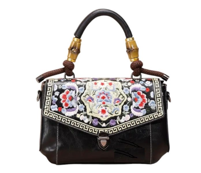 Zio Vintage Floral Embossed Cross-body Bag
