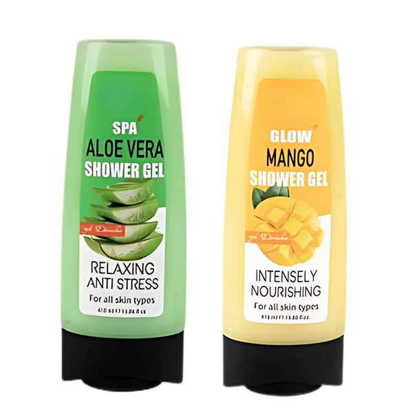 2 Pack of 410ml Body Wash (Mango and Aloe Vera)