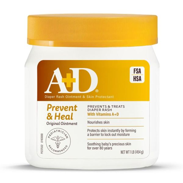A+D Original Diaper Rash Ointment, Prevents &amp; Protects Diaper Rash