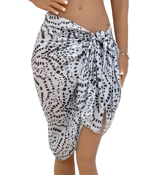 Women Sarong Swimsuit Coverups Chiffon Bikini Wraps Sheer Beach Cover Up