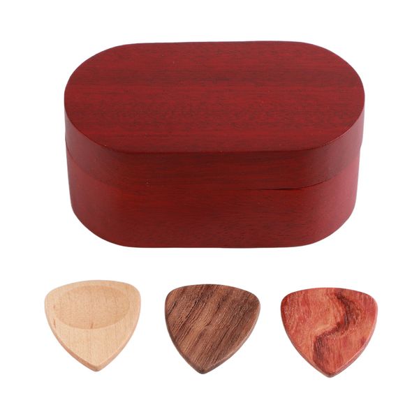 Wooden Guitar Pick Box Set