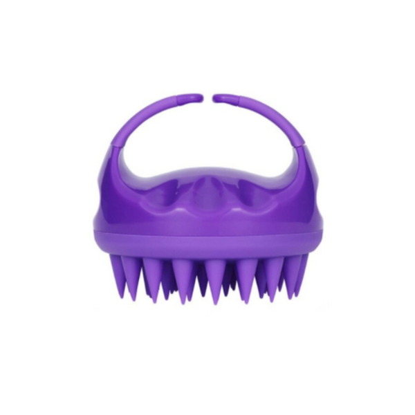 Silicone Shampoo Massage Detangling Brush - Purple