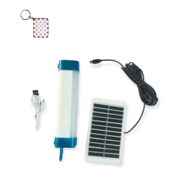 Aerbes AB-Z1114 Solar Powered USB Rechargeable Tube Light And A Keyholder