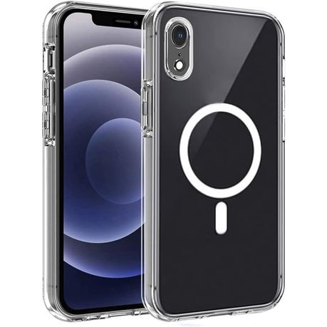 Shockproof transparent Magnetic Clear MagSafe Cover Case for iPhone XR Image