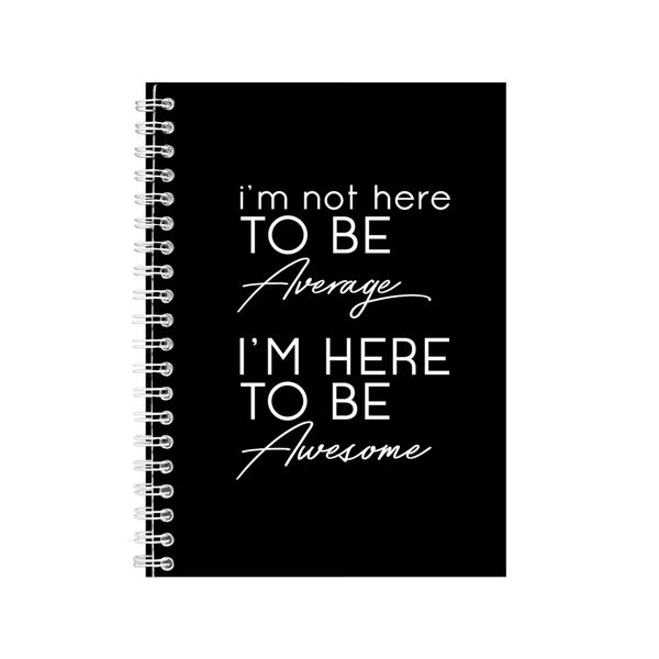 Awesome A5 Notebook Spiral Lined Motivational Sayings Graphic Notepad 154