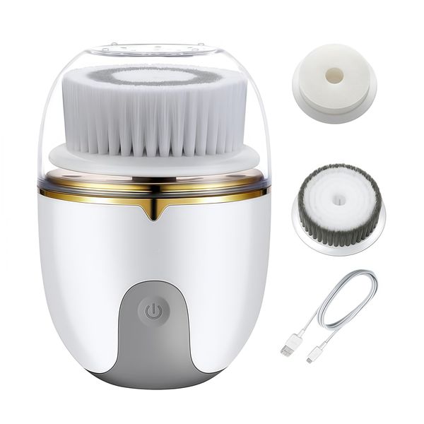 Electric Facial Cleansing Brush,Soft Waterproof Spin Face Scrubber,Unsiex