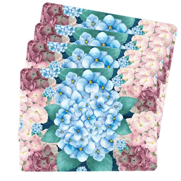 Blue &amp; Purple Floral Placemats
