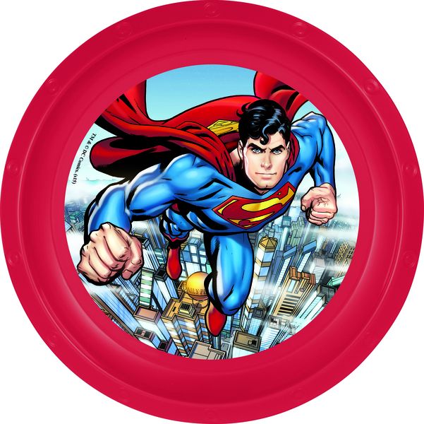Superman Shaped Plastic Plate