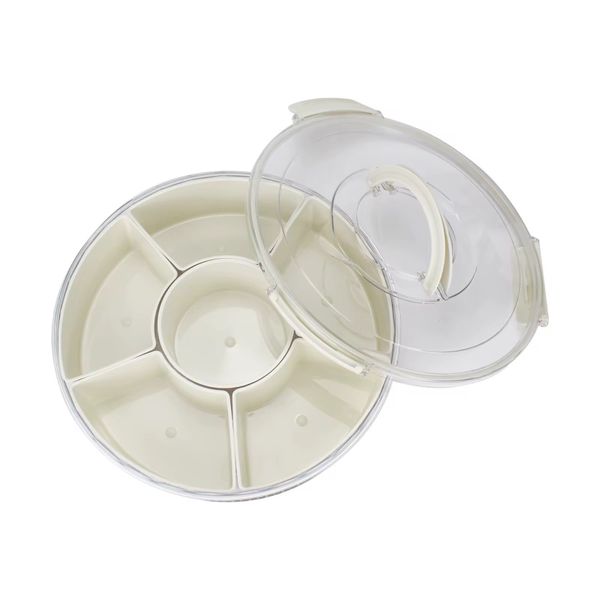 Multi-Compartment Food Organizer Snack Box Spinner Serve Tub-LD-70