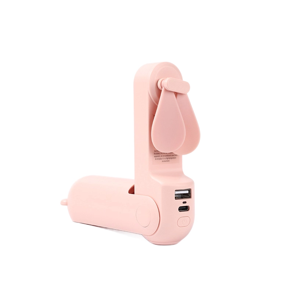 Easy Bear Rechargeable Portable USB Mini Folding Fan Flashlight Charger