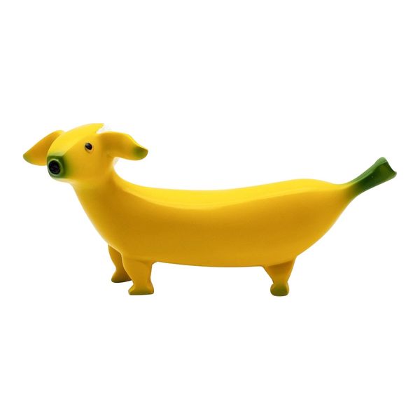Cute Banana Dog Garden Statues Figurines, Resin Gnomes Funny for Home