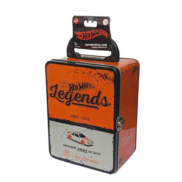 Hot Wheels Metallic Collector Car Case Orange
