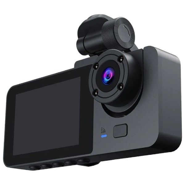 1080P Night Vision Dash Camera With G-Sensor &amp; Motion Detection - Black