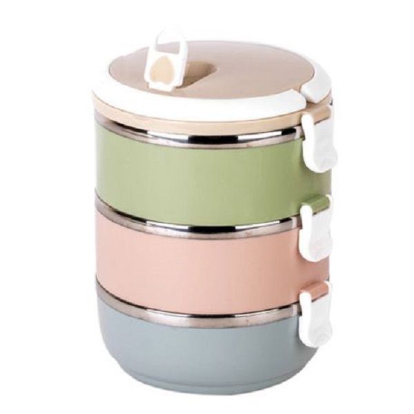 Three Layers Portable Stainless Steel Lunchbox