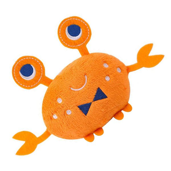 Dog Squeaky Toys, Plush Crab Shape Bite Interactive Toys