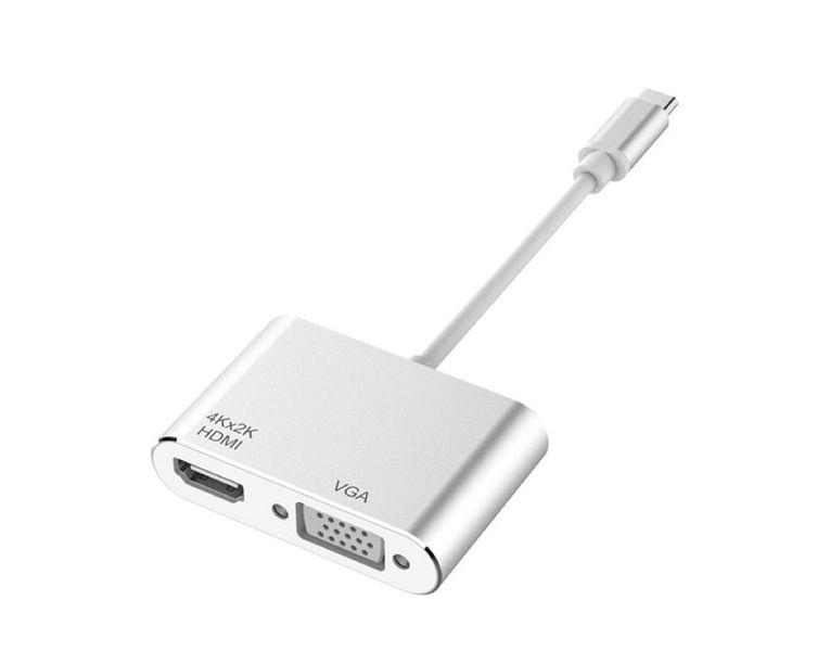 4K USB-C 3.1 HDMI &amp; VGA HUB Video Converter Adaptor
