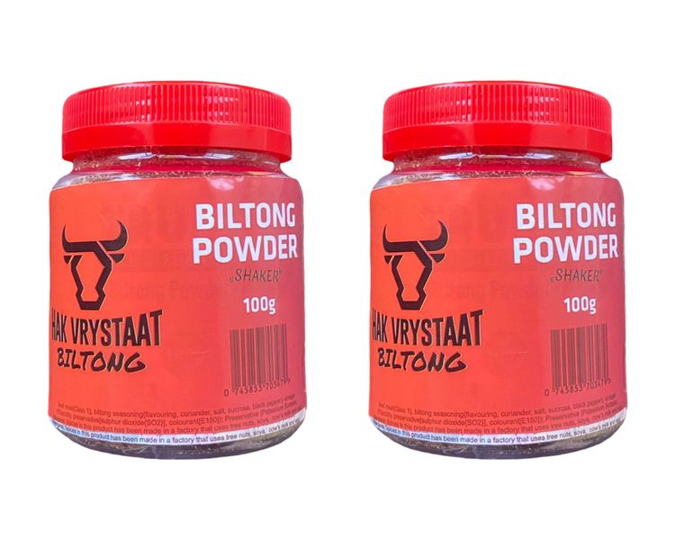 Hak Vrystaat Biltong Powder Shaker 2 x 100g