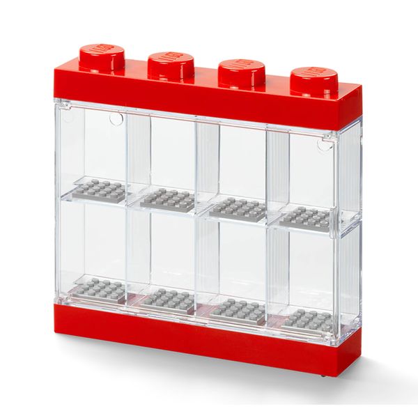 LEGO Room Copenhagen Minifigure Display Case 8 - Red (Parallel Import)