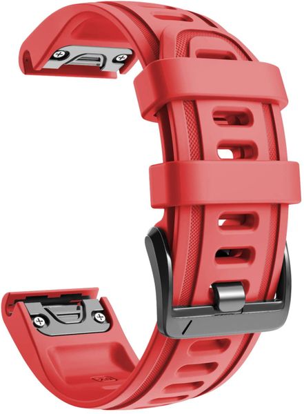 Silicone Band Compatible with Garmin Fenix 7s(20mm) -Red