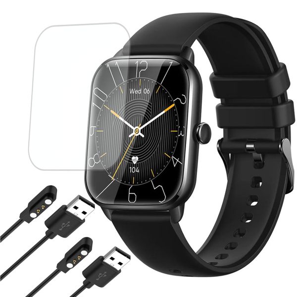 FocusFit KT65 1.85" Fitness Activity Tracker Smartwatch for Android &amp; iOS