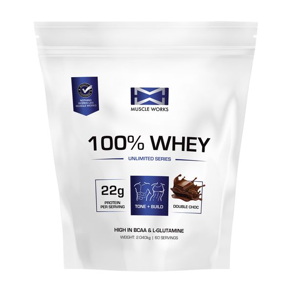 Muscle Works 100% Whey Protein 2kg - Double Chocolate