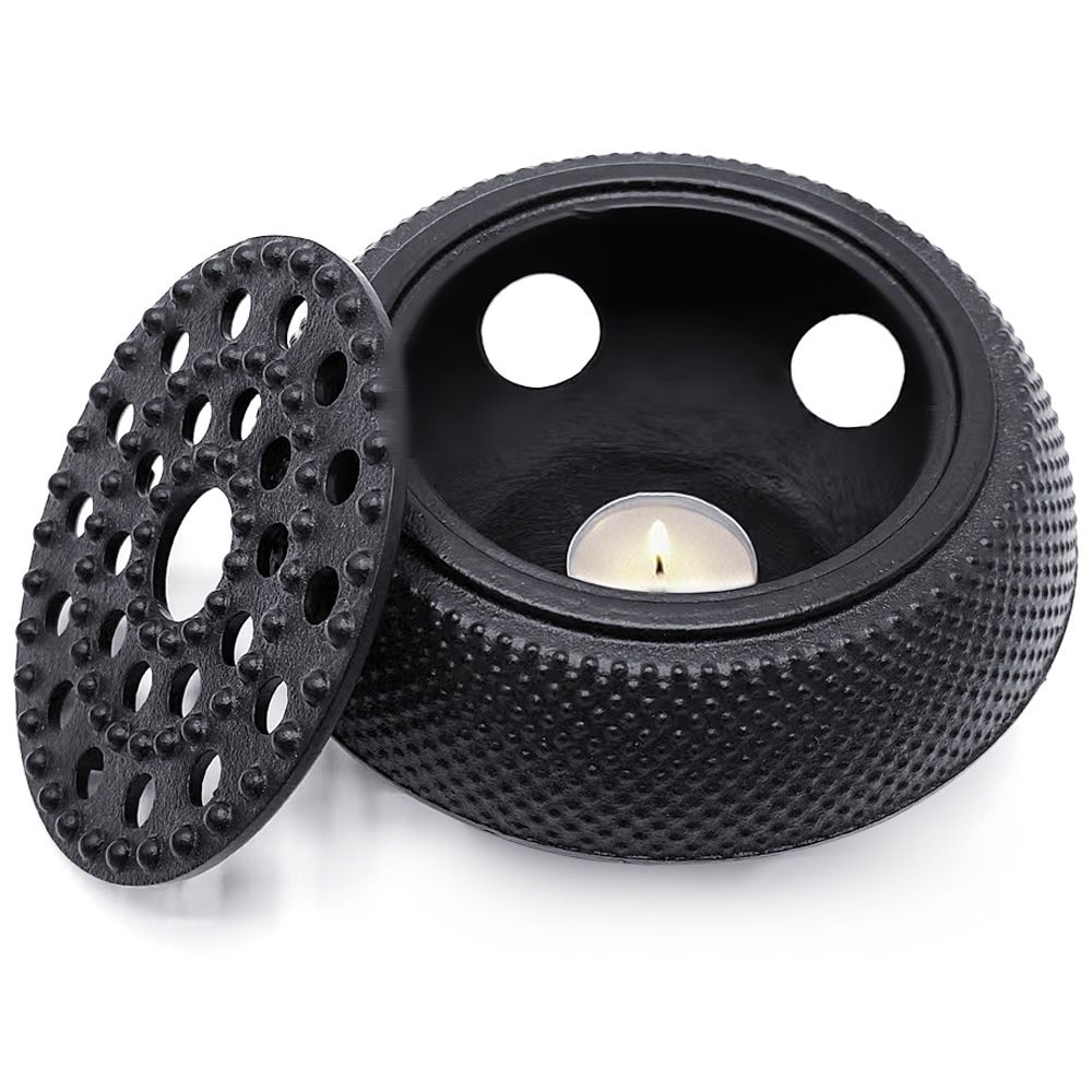 Chenshia Multi-Use Oriental Cast Iron Teapot Warmer Durable Burner Stove