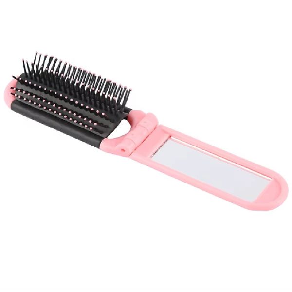 Foldable Comb with Built-in Mirror