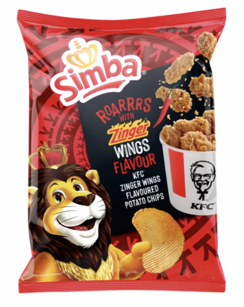 Simba Potato Chips KFC Zinger Wings Flavour (24 x 120g) Shop Today