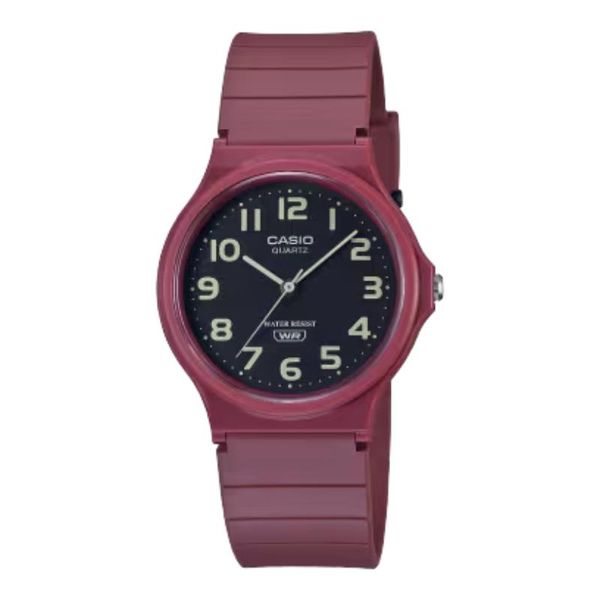 Casio Mens Black Analogue Rubber Strap Watch-Mq-24uc-4bdf