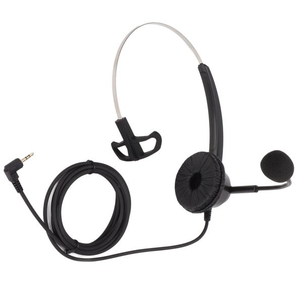 H360 - 2.5 Business Headset: 2.5mm Computer Headphones with HD Mic for Call Center, Office