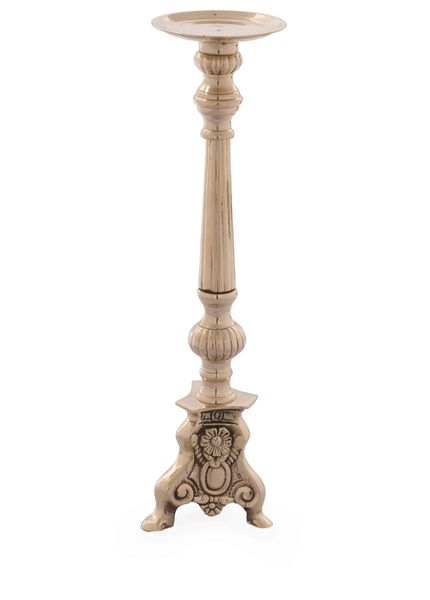 3-Leg Pillar Candle Holder- Gold