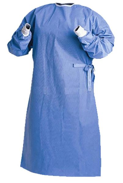 Personal Clinic Disposable Surgical Gown - Blue - 3 Units