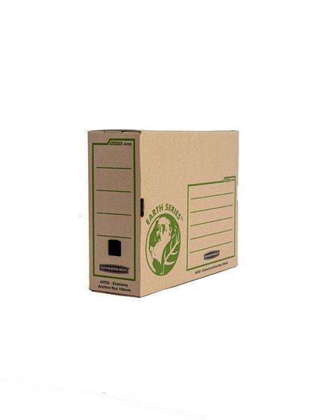 Bankers Box, Earth Series, A4 Economy Archive Box, 100mm, Pack of 4