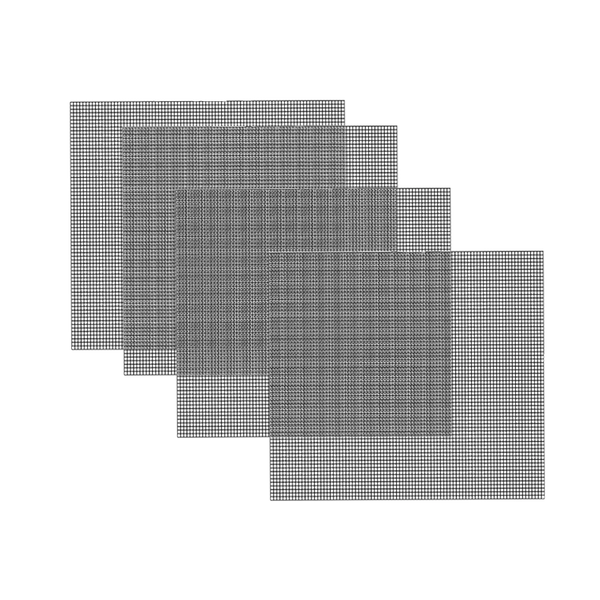 4 Pieces Premium Non-Stick Ptfe Grilling Mesh Mats - Reusable