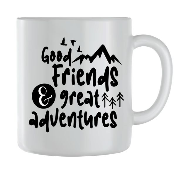 Friends Coffee Mugs for Men Women with Outdoor Camping Graphic Cup Gift 167