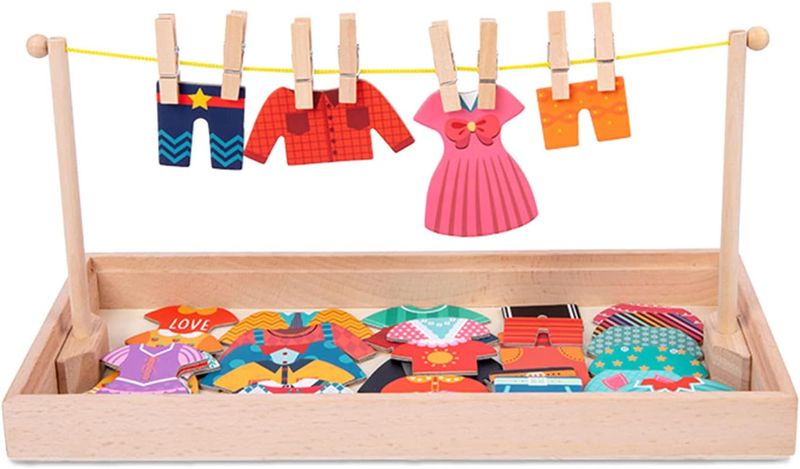 Montessori Dress-Up Puzzle Toy For Kids' Logic, Matching, And Pretend Play