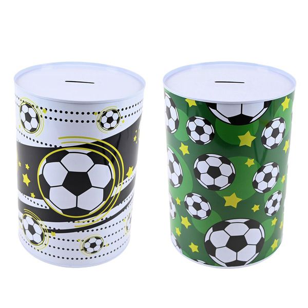 XL Soccer Themed Coin Collecting Piggy Bank In 2 Designs