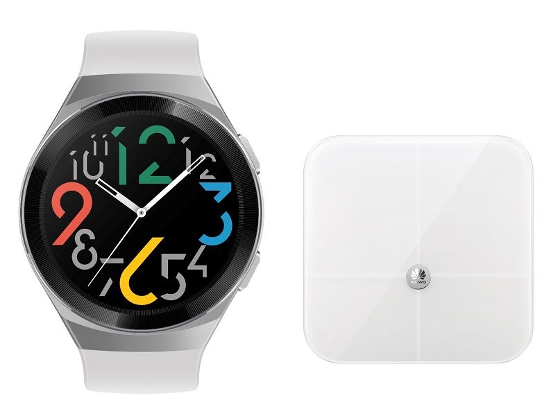 Huawei Watch GT 2e Icy White Bundled with Body Fat Scale
