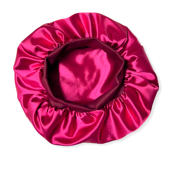 Dubis Double Layer Silk Bonnet For Healthy Beautiful Hair. Blush Pink