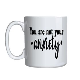 Not Anxiety Coffee Mugs Trendy Motivational Graphic Cup Design Present ...