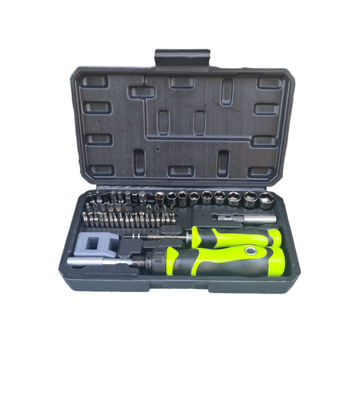 52 Piece Inter-changeable Handle Screwdriver Combo Insert Bits &amp; Sockets